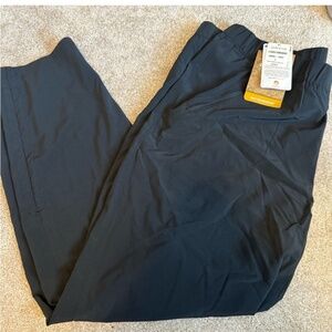 NWT Orvis Women Cropped Black Tech Pants Quick Dry Size Large